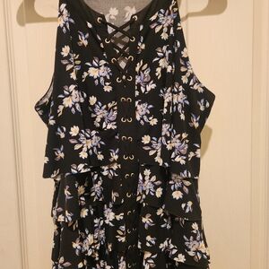 Floral Ruffle Blouse